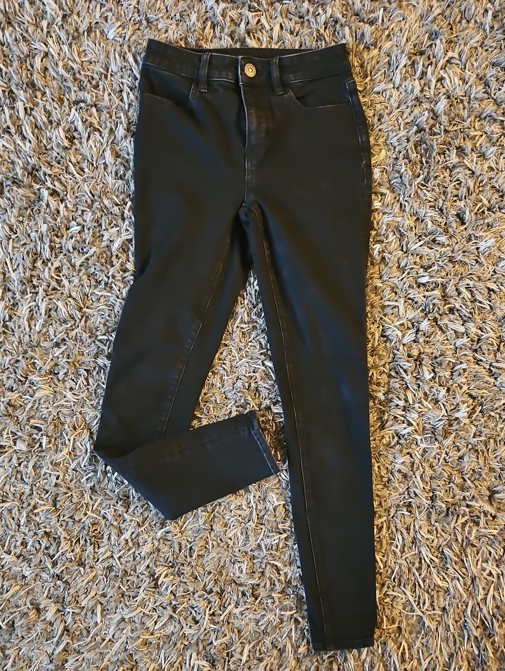 American Eagle Outfitters Black High-Rise Skinny Jeans